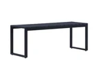 Garden Bench 120.5 cm PS Board Black