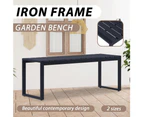 Garden Bench 120.5 cm PS Board Black