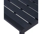 Garden Bench 120.5 cm PS Board Black