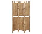 vidaXL 4-Panel Room Divider Bamboo Room Partition Screen 120x180 cm/160x180 cm