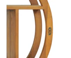 vidaXL Solid Wood Teak Yin Yang Wall Shelf Display Rack Organiser Multi Sizes