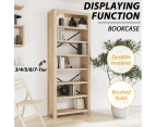 vidaXL Solid Wood Acacia Bookcase Standing Storage Display Rack Multi Sizes