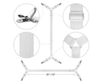 Criss Cross Sheet Holder Straps - Sheet holder straps that hold fitted sheet or flat sheet in place, white