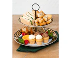 The House of Florence Medusa 2-Tier Cake Stand Gold and Black