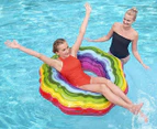 Bestway 115cm Rainbow Swim Ring Pool Float