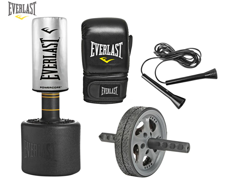 Everlast Boxing Powercore Heavy Bag Fitness Kit - Silver/Black