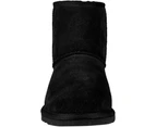 GROSBY Jillaroo Women's UGG Boots Genuine Sheepskin Suede Leather Moccasins - Black