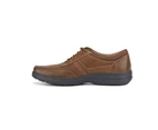 Hush Puppies Mens Elkhound MT Oxford Nubuck Leather Shoes Casual Bounce 2.0 - Brown