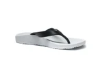 ARCHLINE Orthotic Thongs Arch Support Shoes Medical Footwear Flip Flops - White/Black