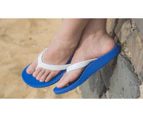 ARCHLINE Orthotic Thongs Arch Support Shoes Medical Footwear Flip Flops - White/Black
