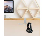 Under Desk Dual Headset Holder, Metal Headset Holder Gaming Earphone Holder Universal Clip On Desk Hanger Hook