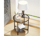 2 Tier Glass Coffee Side Table