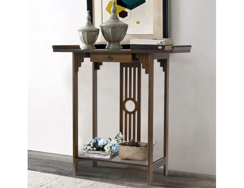 Bamboo console table/ hall table