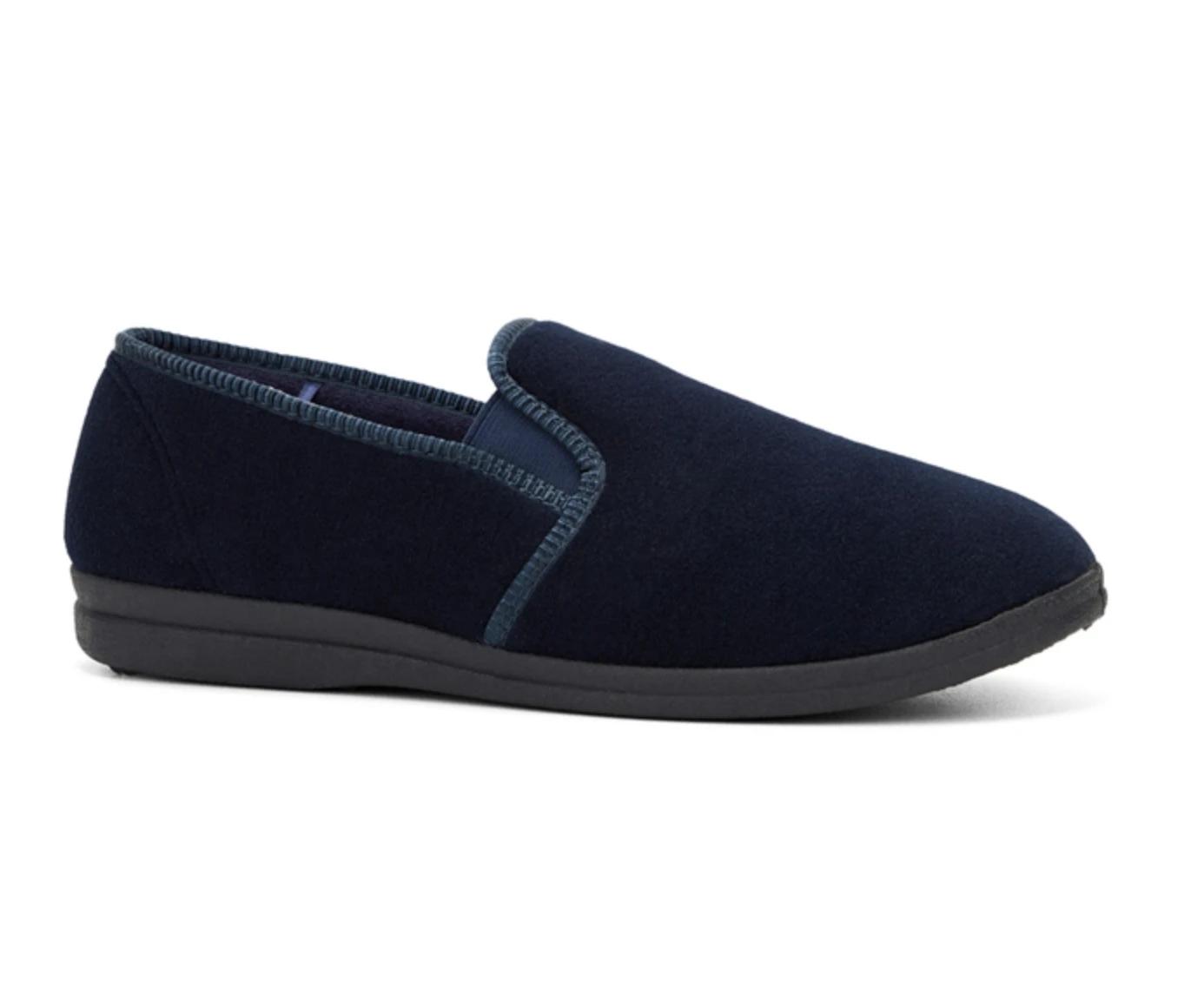 GROSBY Percy Mens Slippers Shoes Indoor Outdoor Casual Slipper Moccasins - Navy Blue