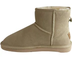GROSBY Jillaroo Women's UGG Boots Genuine Sheepskin Suede Leather Moccasins - Beige