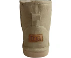 GROSBY Jillaroo Women's UGG Boots Genuine Sheepskin Suede Leather Moccasins - Beige