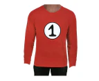 Dr. Seuss Adult Cat In The Hat Thing 1 Dr Seuss Red Top Party Costume Book Week