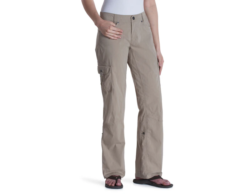 KUHL Women's Splash Roll Up Pants 32 Inseam Convertible Trousers - Khaki