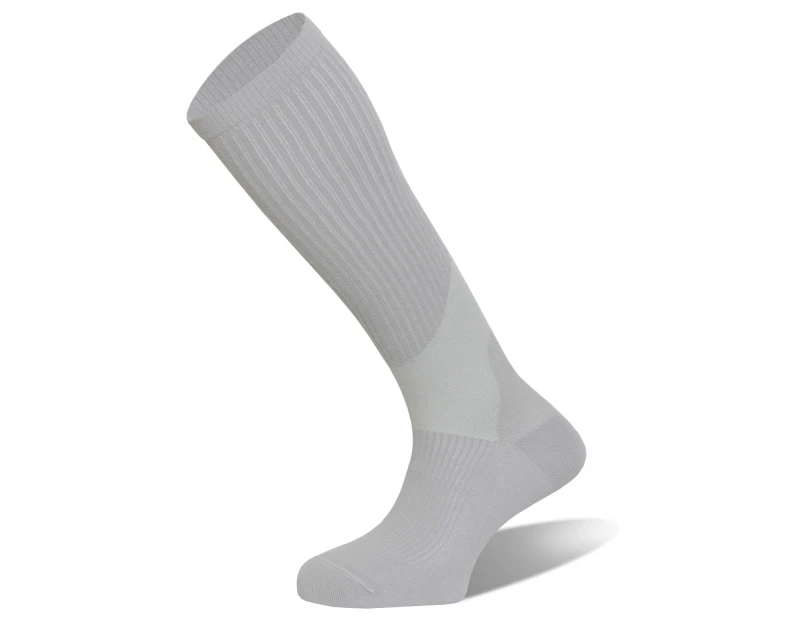 REFLEXA Luxury Travel Compression Socks Foot Circulation Plantar DVT Varicose - Light Grey