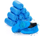 Disposable Shoe Covers Non Slip 100 Pcs (50 Pairs) Shoe Covers Waterproof Slip Resistant Durable