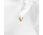 Aysu Gold Droplet Hoop Earrings