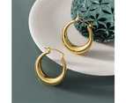 Csilla Gold Dome Hoop Earrings