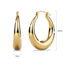 Csilla Gold Dome Hoop Earrings