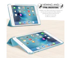 IPad Mini 4 - Slim Lightweight Smart Shell Stand Cover with Translucent Frosted Back Protector-Blue