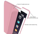 Smart Case for The IPad Air 2, Smart Case Cover Translucent Frosted Back Magnetic Cover with Auto Sleep/Wake Function-rose gold