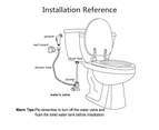 Round Toilet Bidet Spray Handheld Sprayer Brass Diverter Wash Kit with Water Hose