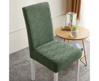 Chair Cover High Elasticity Removable Washable Anti-fading Household Chair Cover Dining Room Decor Accessories for Restaurant - Green
