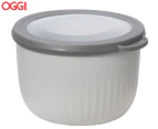OGGI 660mL Prep & Serve Storage Bowl w/ Lid - Grey