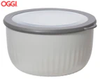 OGGI 3.7L Prep & Serve Storage Bowl w/ Lid - Grey