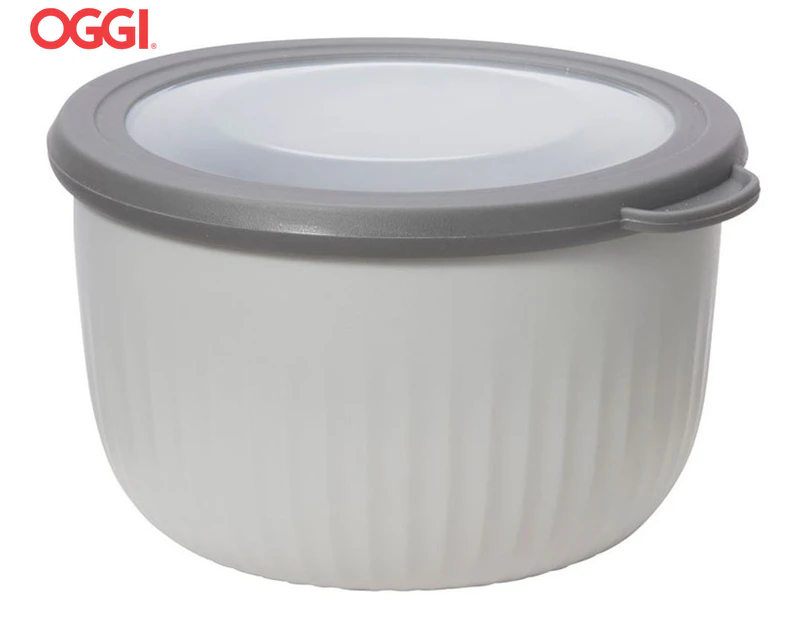OGGI 1.3L Prep & Serve Storage Bowl w/ Lid - Grey