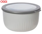 OGGI 2.4L Prep & Serve Storage Bowl w/ Lid - Grey