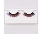 SunnyHouse 1 Box False Eyelashes Dramatic 3D Effect Colorful Colored Russian Strip Lashes Eyelashes Extension Make Up for Female - E