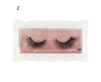 SunnyHouse 1 Pair Eyelash Imitation Thick Natural Effect Handmade Mink Hair Eye Lash for Girl- 2