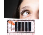 SunnyHouse Fake Eyelashes Good Ductility 3D Effect Natural Curl Zero-touch DIY Wispy Makeup Prop Grafting False Eyelashes for Girls- 11mm