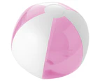 Bullet Bondi Solid/Transparent Beach Ball (Pink/White) - PF1971