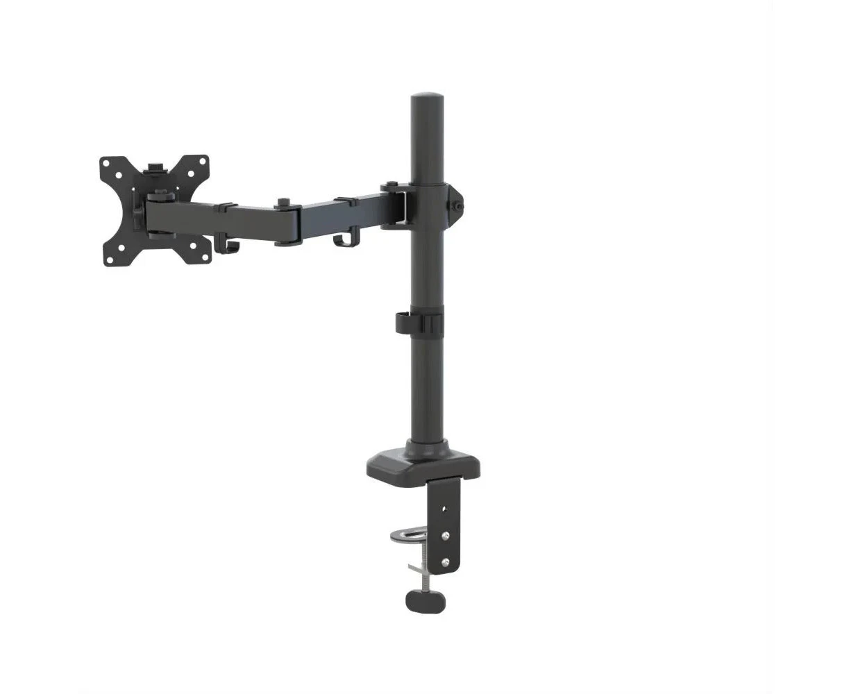 Barkan Flat/Curved Monitor Desk Mount, 13 - 27 Inch Size, Black