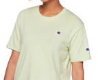 Champion Women's French Jersey C Logo Tee / T-Shirt / Tshirt - Green Jade