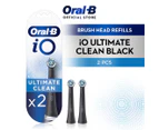Oral-B iO Ultimate Clean Electric Toothbrush Head Replacements 2pk - Black