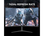 27" Curved LED Panel 2560x1440p Refresh Rate 165HZ Monitor Aspect Ratio 16:9