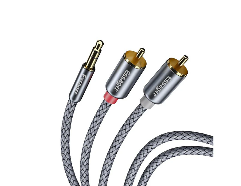 RCA Audio Cable Jack 3.5 to 2 RCA Cable 3.5mm Jack to 2RCA Male Splitter Aux Cable for TV Box Home Theater Speaker Wire