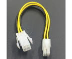 Extension Cable For Desktop Easy Use Connetor Durable Data Convenient Cord 4 Pin CPU Power Supply Male To Female Metal Stable