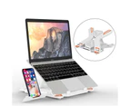 E5 Portable Laptop Stand Adjustable Computer Stand with Phone Holder for Notebook