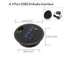 5 Types Device Charging Mount In Desk Hubs USB 3.0/2.0 HUB Adapter for Macbook External Stereo Sound Combo Charging Reader Card