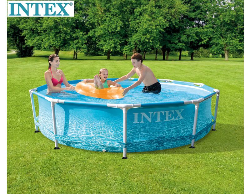 Intex 10ft x 30in Beachside Metal Frame Pool Set - 4485L