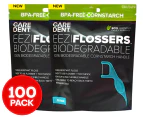 2 x Caredent Eeziflossers Biodegradeable Dental Floss 50pk