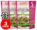 3 x ZERO Certified Organic Konjac Fettuccini Style 400g